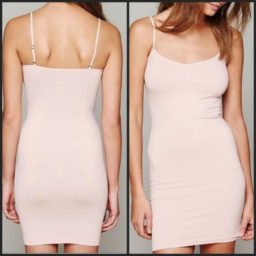 Free People Seamless Mini Slip Crushed